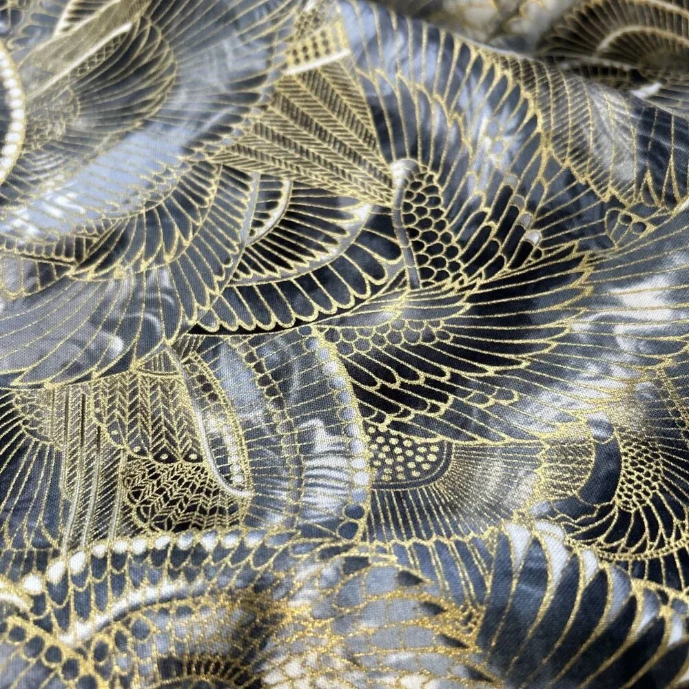 Robert Kaufman Treasures of Alexandria Wings Cotton Quilting Fabric 1.1 Yd